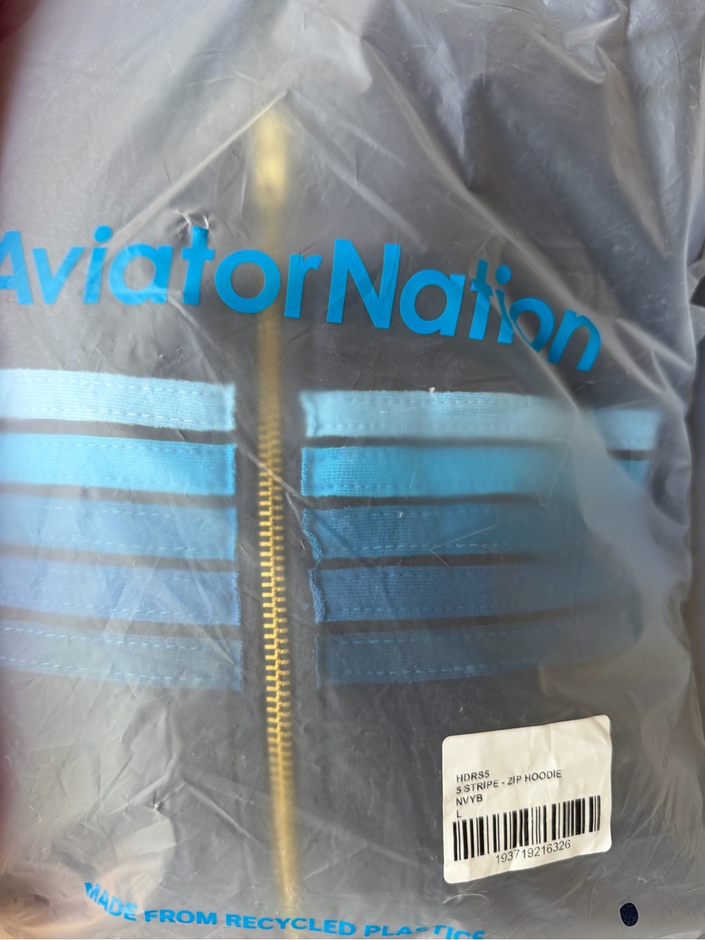 Aviator Nation 5 STRIPE HOODIE - NAVY // BLUE - Picture 2 of 3
